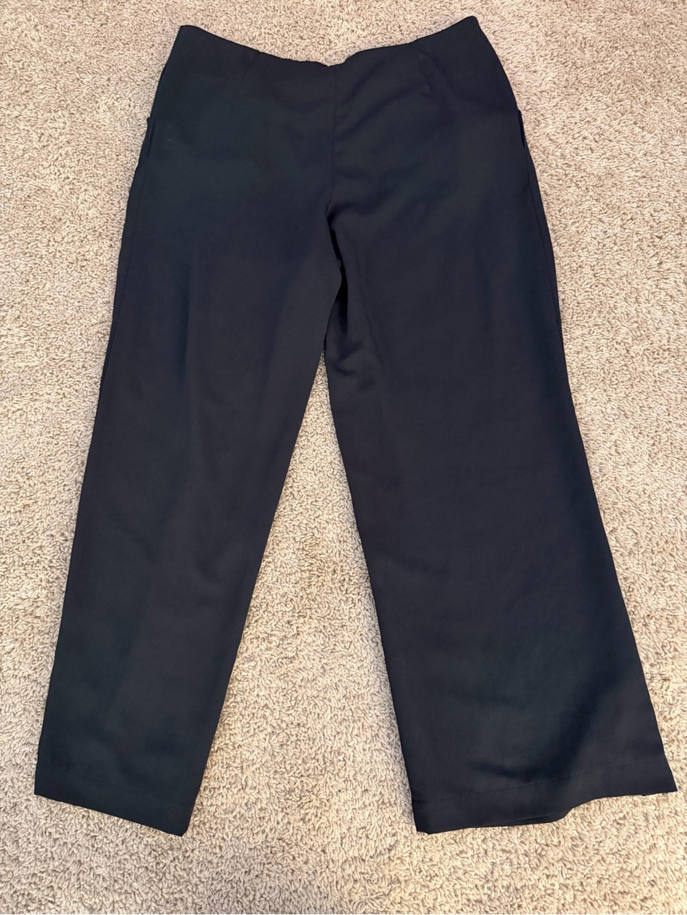 Babette Black Career Dress Pants Women's Large Wide Leg